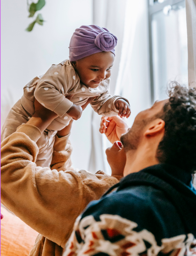 image d'un père avec son enfant